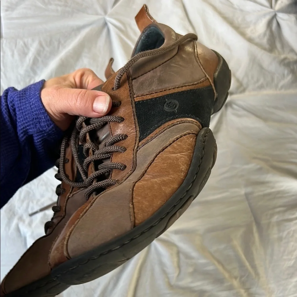 Born Men's Brown and Black Casual Shoes